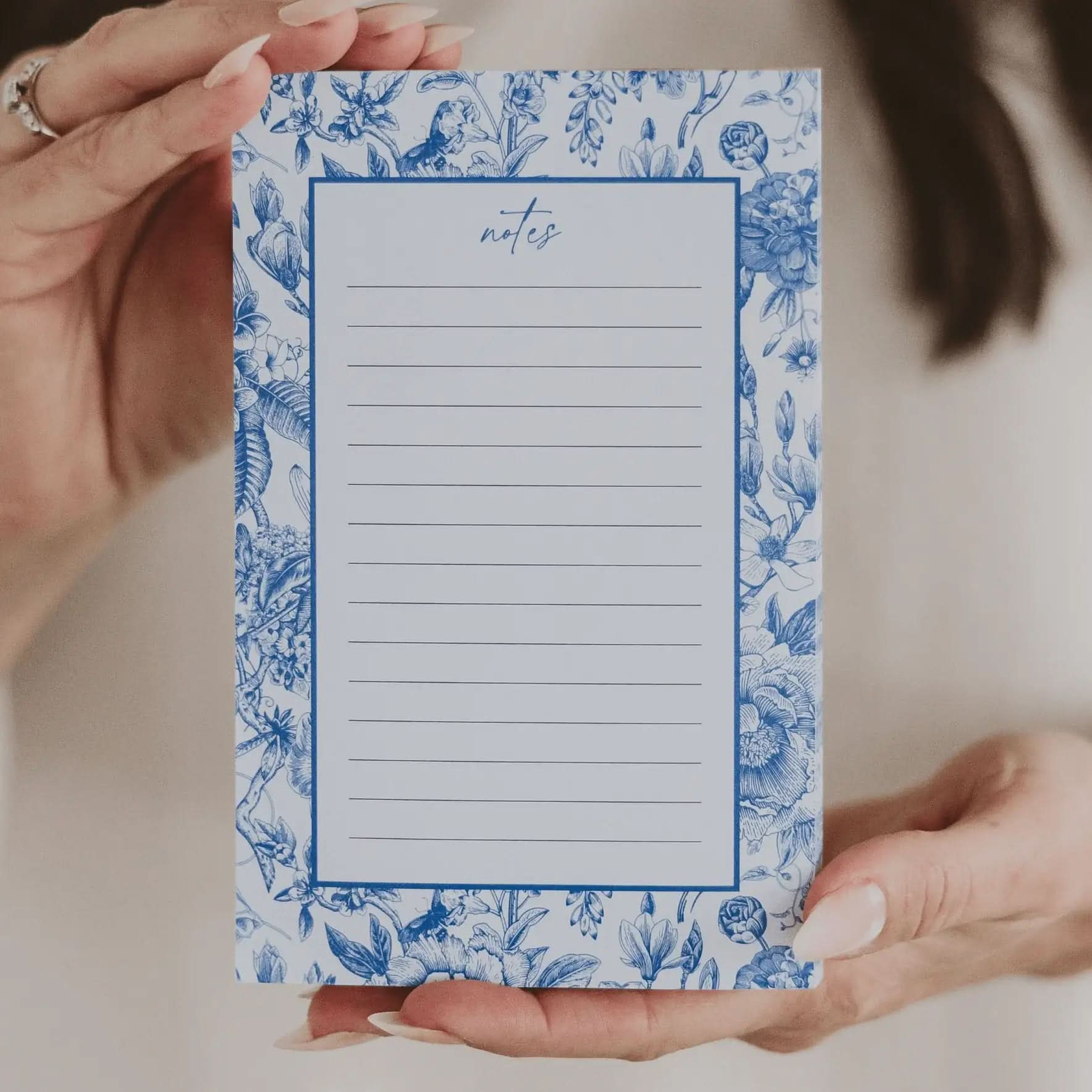 Blue Delft Notepad - SwagglyLife Home & Fashion